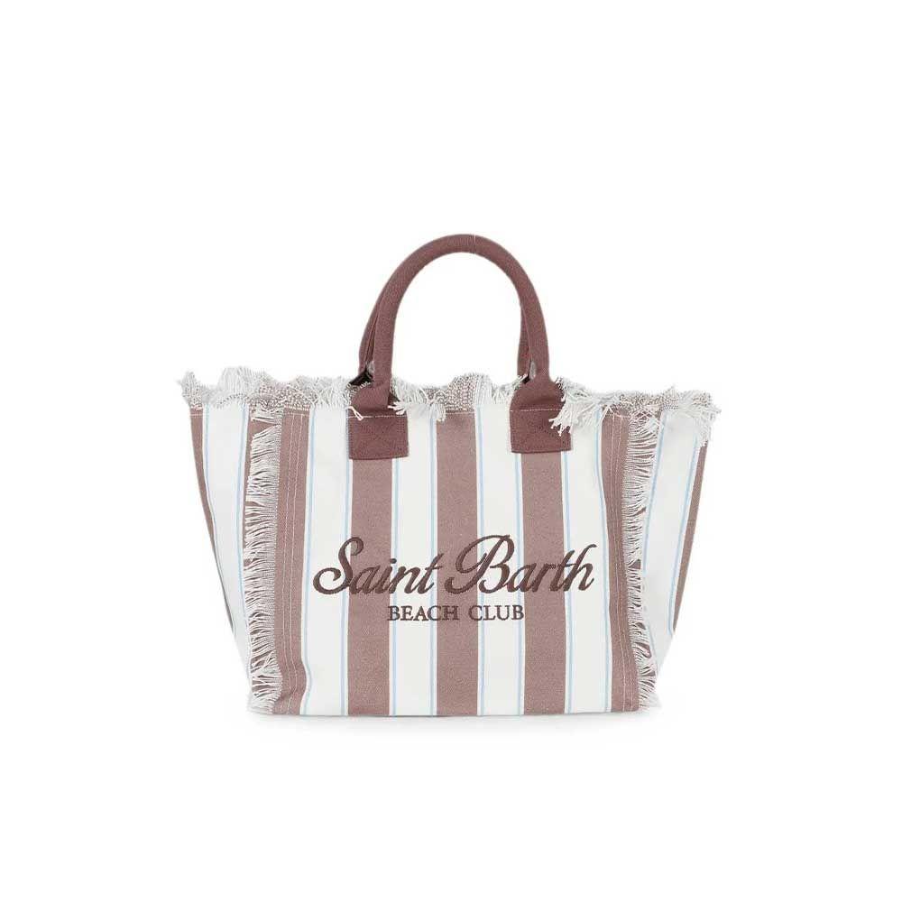 MC2 SAINT BARTH Vanity bež-braon prugasta ženska torba