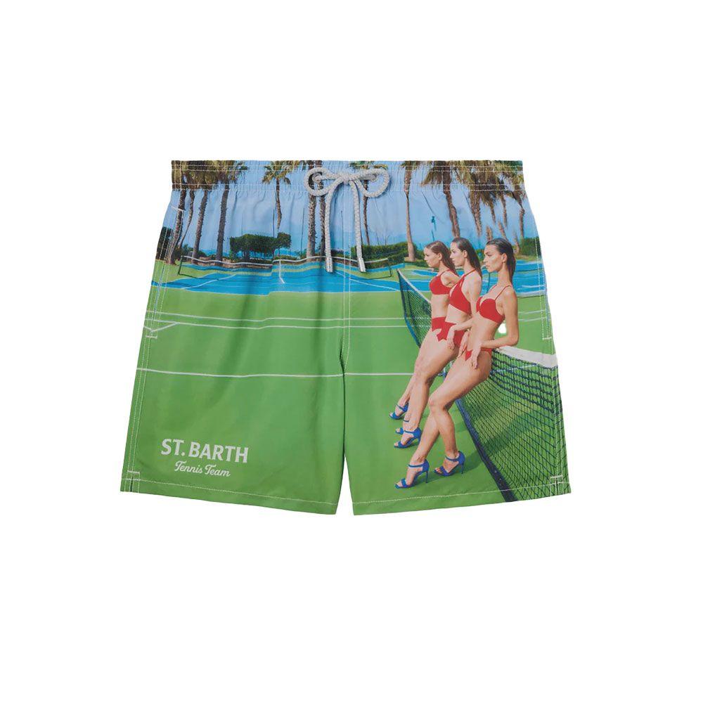 MC2 SAINT BARTH muški šorts sa ”St. Barth Tennis Print”