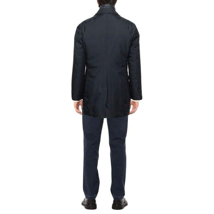 MOORER teget muška jakna sa štepanim umetkom