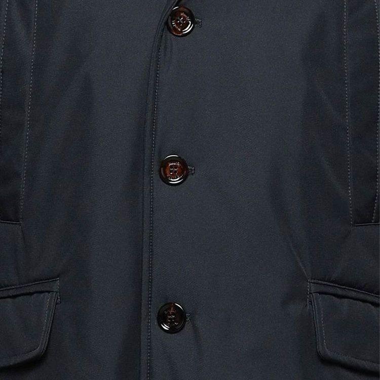 MOORER teget muška jakna sa štepanim umetkom