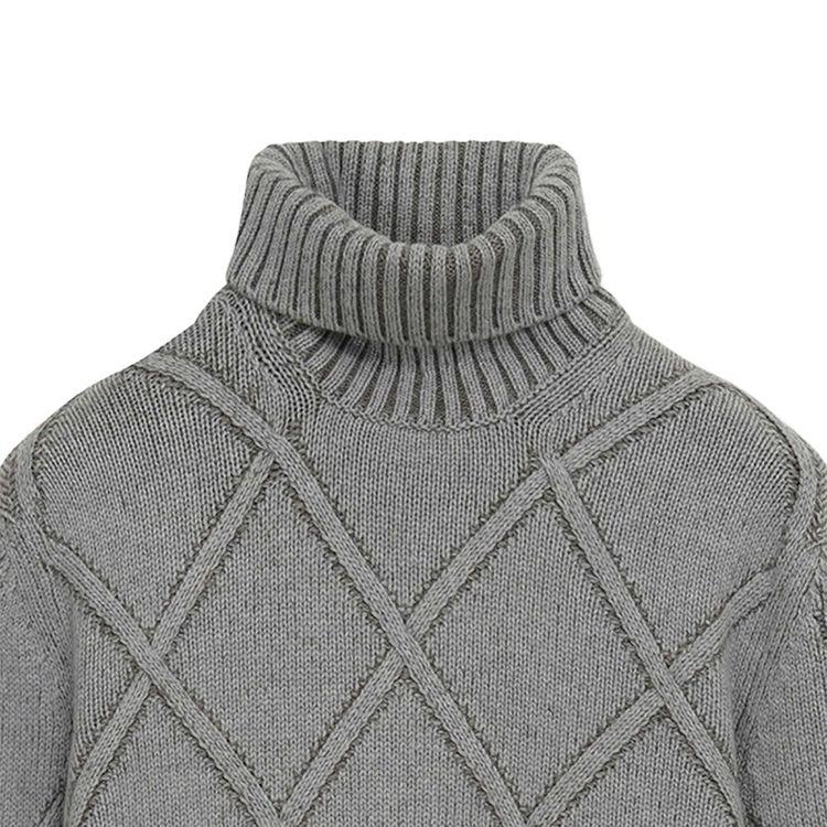 BARBA siva muška rolka na rombove