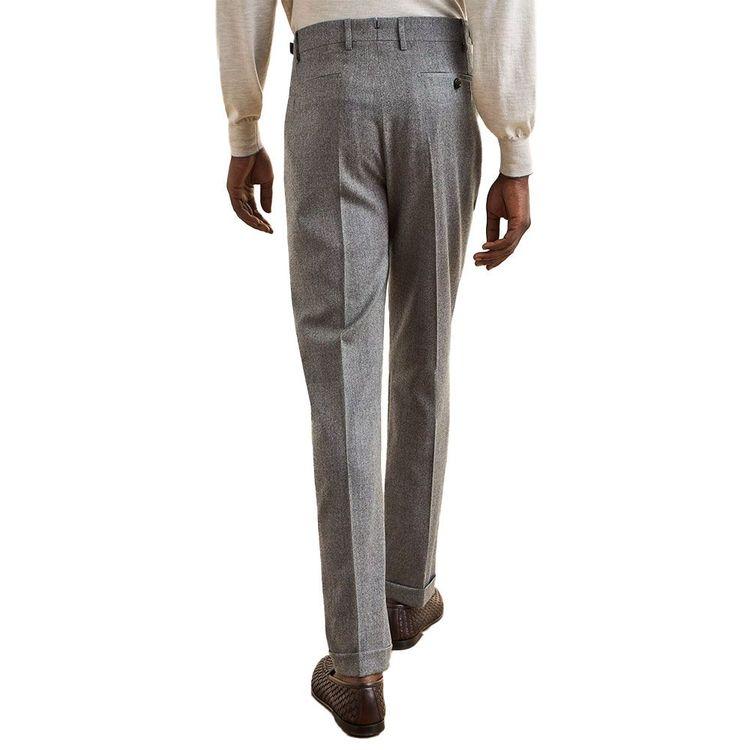 BERWICH platinum srednje sive muške retrolux pantalone