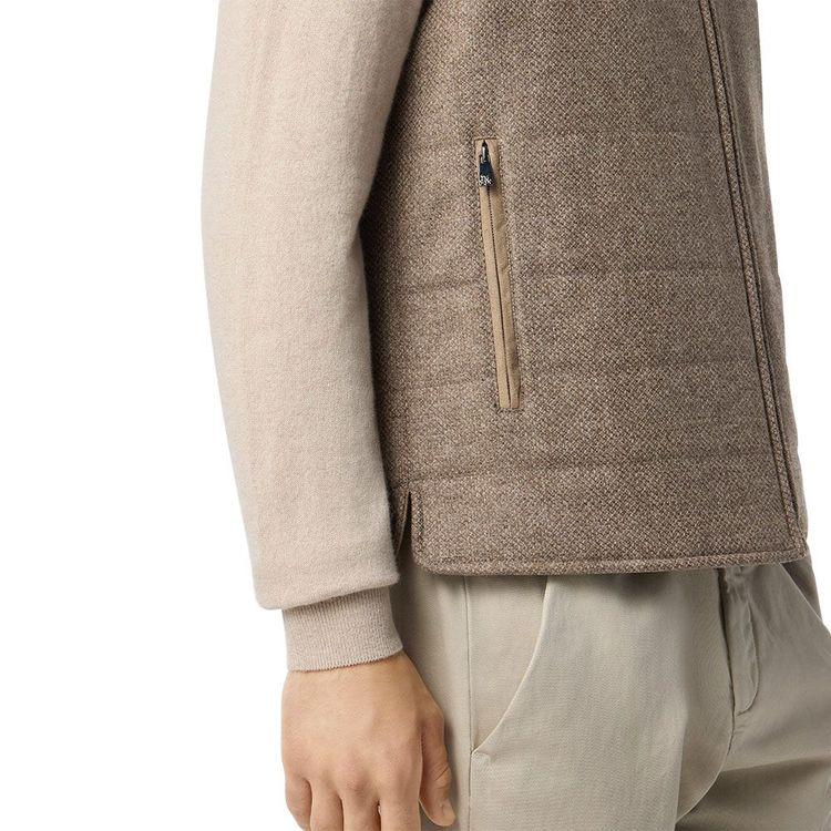 CORNELIANI svijetlo braon muški prsluk sa dva lica