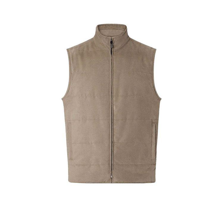 CORNELIANI svijetlo braon muški prsluk sa dva lica