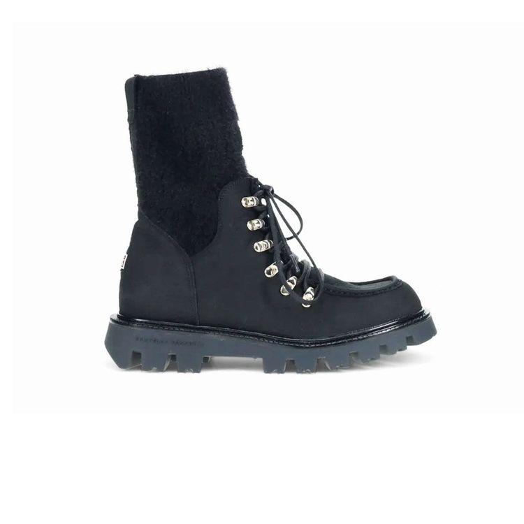 FRATELLI ROSSETTI crne ženske polučizme od brušene kože