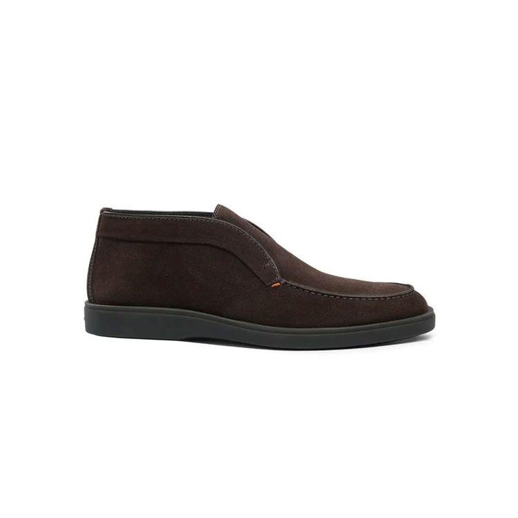 SANTONI braon muške cipele od antilopa