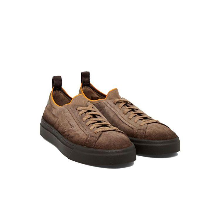 SANTONI svijetlo braon muške patike od prevrnute kože sa lastikom