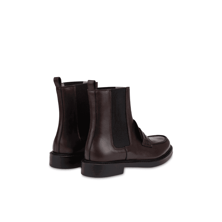 POLLINI braon ženske kožne polučizme sa lastikom sa strane