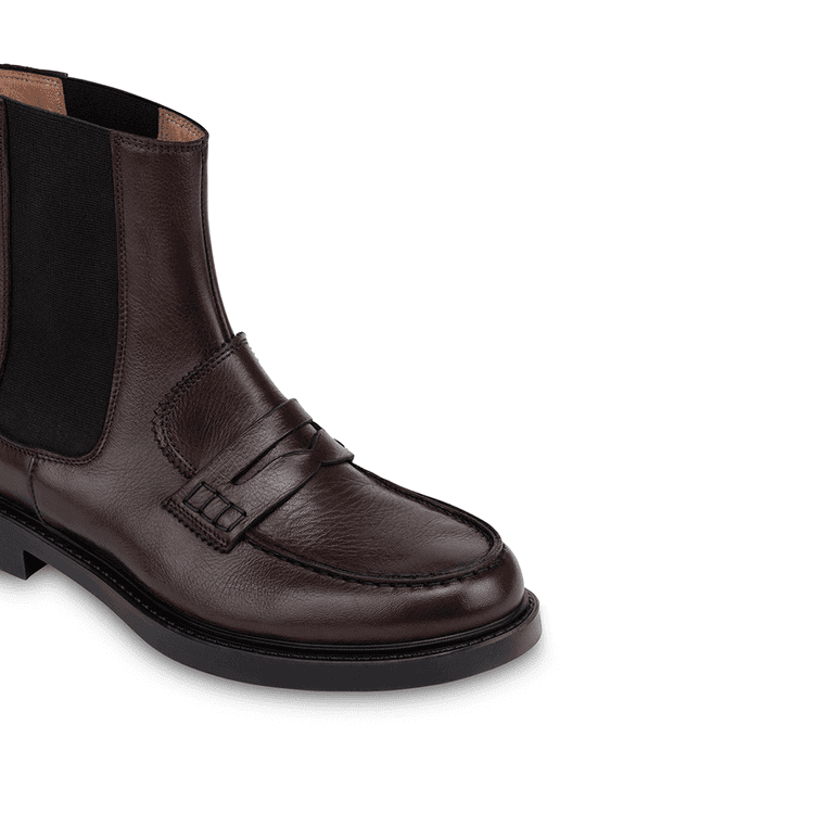 POLLINI braon ženske kožne polučizme sa lastikom sa strane