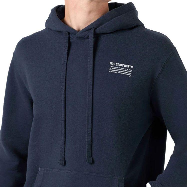 MC2 SAINT BARTH teget muški duks sa kapuljačom