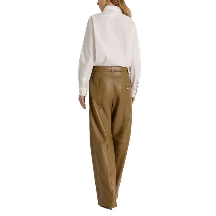 ALBERTA FERRETTI bijela oversized košulja sa zlatnim dugmadima