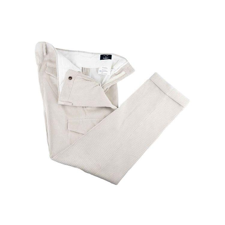 BARBA bež muške pantalone od somota