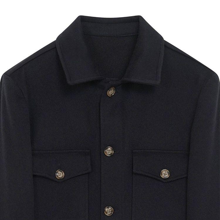 BARBA teget muška jakna od vune i kašmira