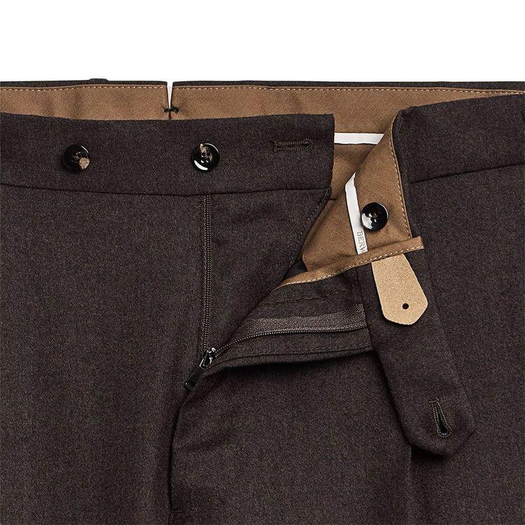BERWICH tamno braon muške retrolong pantalone