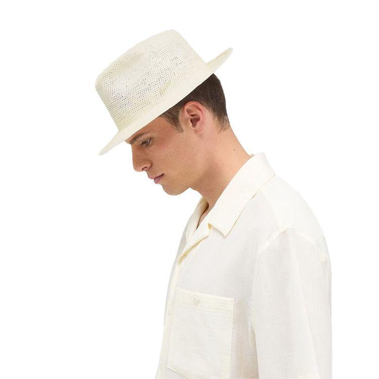 BORSALINO Clochard Panama bijeli muški šešir