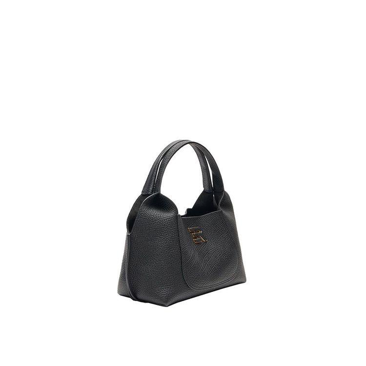 ERMANNO SCERVINO Candy Hobo mala crna kožna tašna