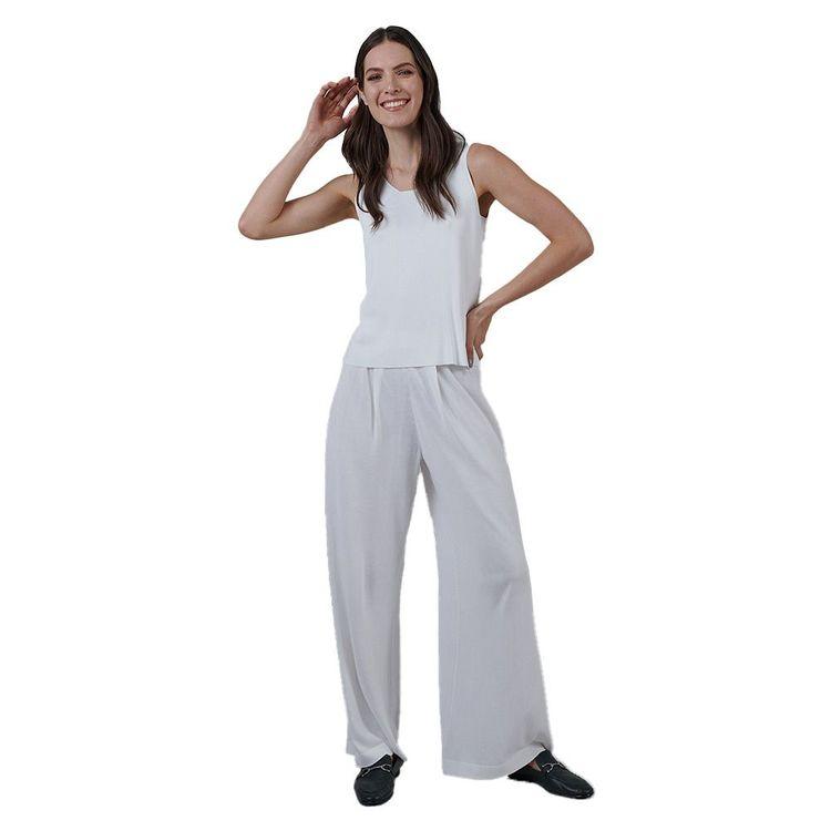 FEDELI bijele ženske široke pantalone