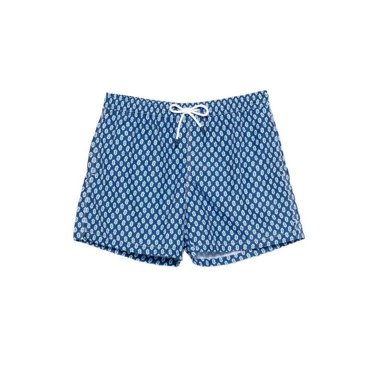 FEDELI teget muški šorts sa okavim paternom