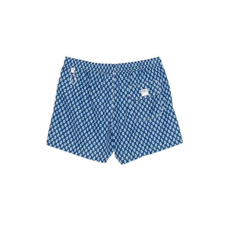 FEDELI teget muški šorts sa okavim paternom