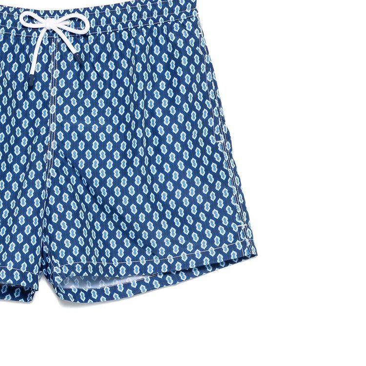 FEDELI teget muški šorts sa okavim paternom