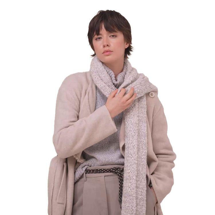 FEDELI Ž bež ženski mekani šal od mohera i vune