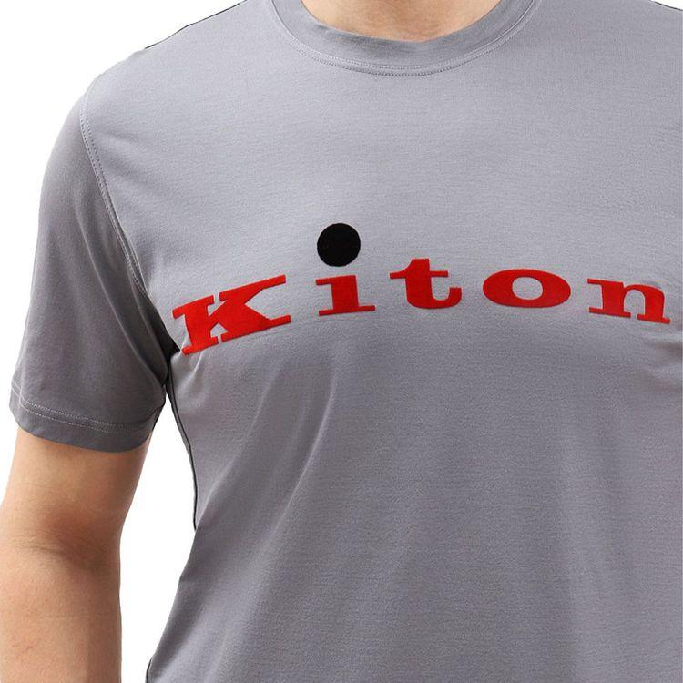 KITON tamno siva muška majica