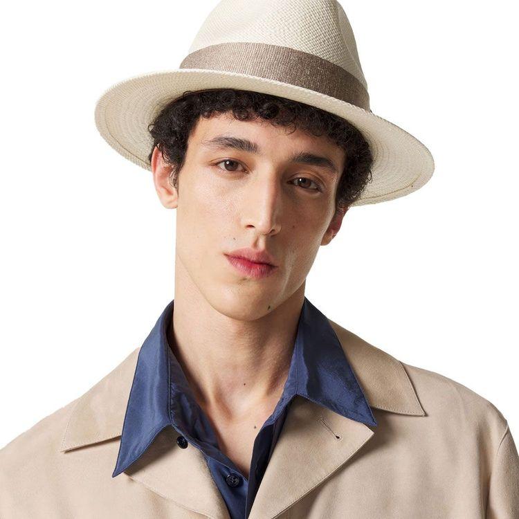 KITON Panama mliječno bijeli muški šešir