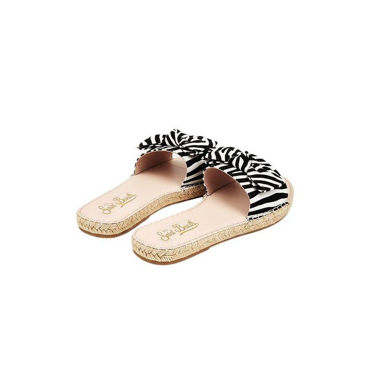 MC2 SAINT BARTH zebraste ženske papuče