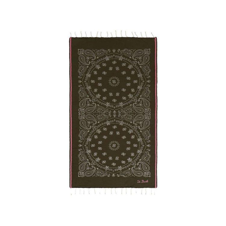 MC2 SAINT BARTH maslinasti peškir sa bandana printom