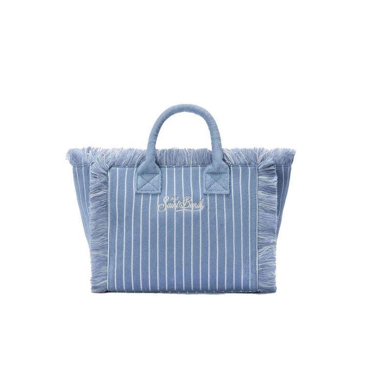 MC2 SAINT BART Vanity plava prugasta torba
