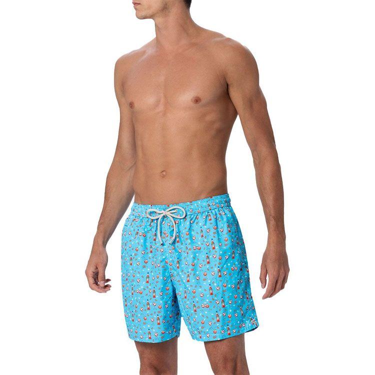 MC2 SAINT BARTH Lightweight muški šorts sa "Aperol Spritz" printom