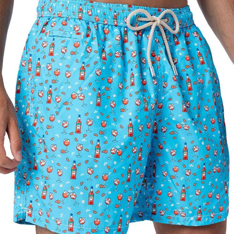 MC2 SAINT BARTH Lightweight muški šorts sa "Aperol Spritz" printom