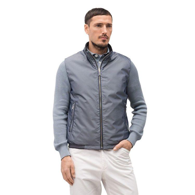 MOORER FIORESI-WK denim-teget muški prsluk sa dva lica