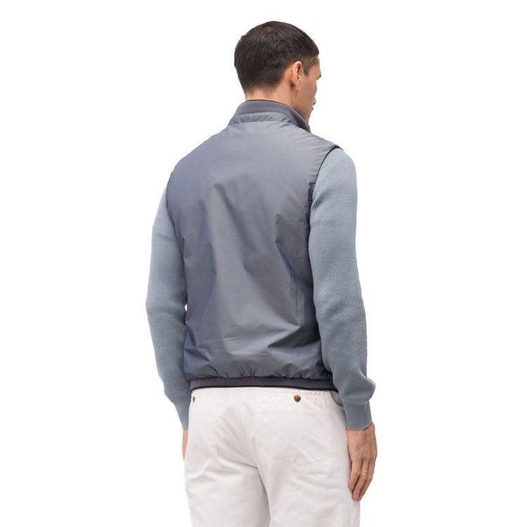 MOORER FIORESI-WK denim-teget muški prsluk sa dva lica
