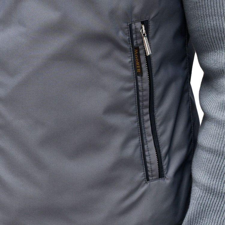 MOORER FIORESI-WK denim-teget muški prsluk sa dva lica