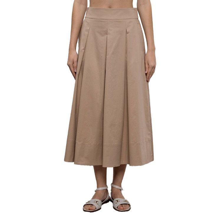 PESERICO bež ženska suknja na falte