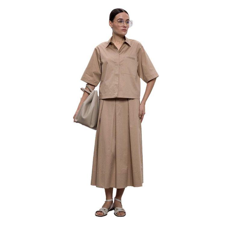 PESERICO bež ženska suknja na falte