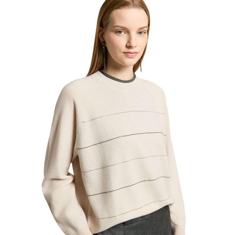 PESERICO svijetlo bež ženski džemper