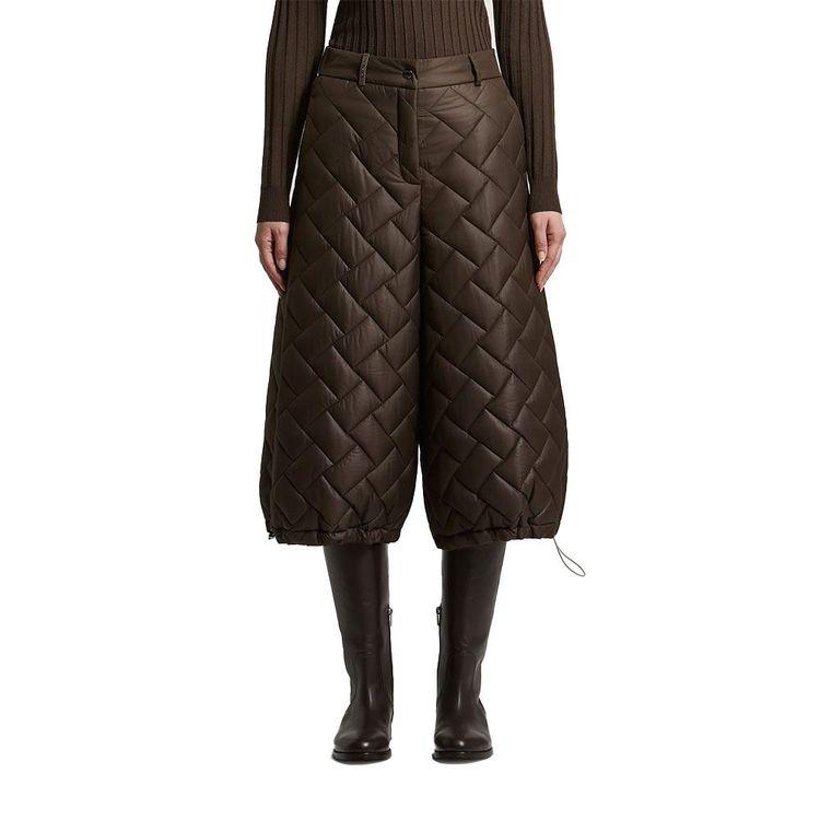 PESERICO braon ženske štepane pantalone