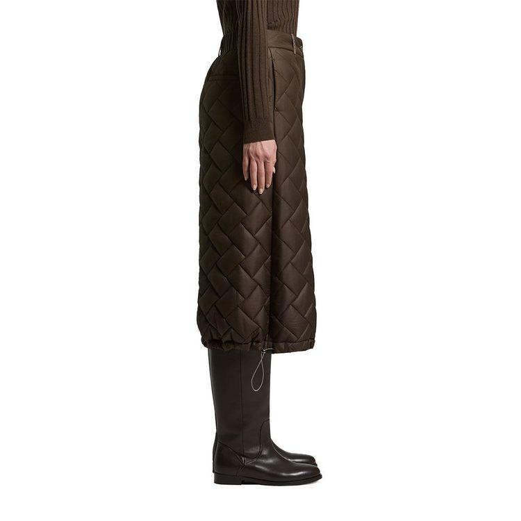 PESERICO braon ženske štepane pantalone