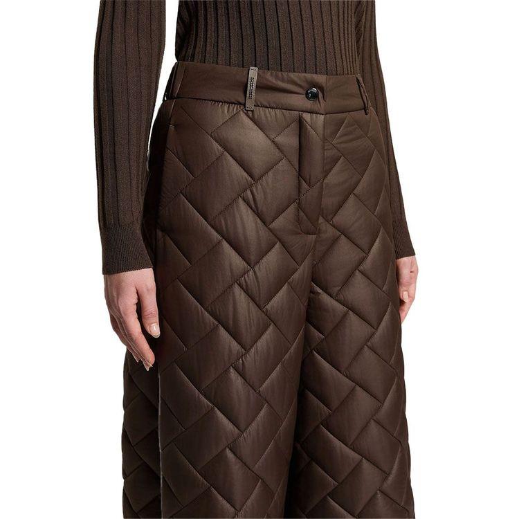 PESERICO braon ženske štepane pantalone