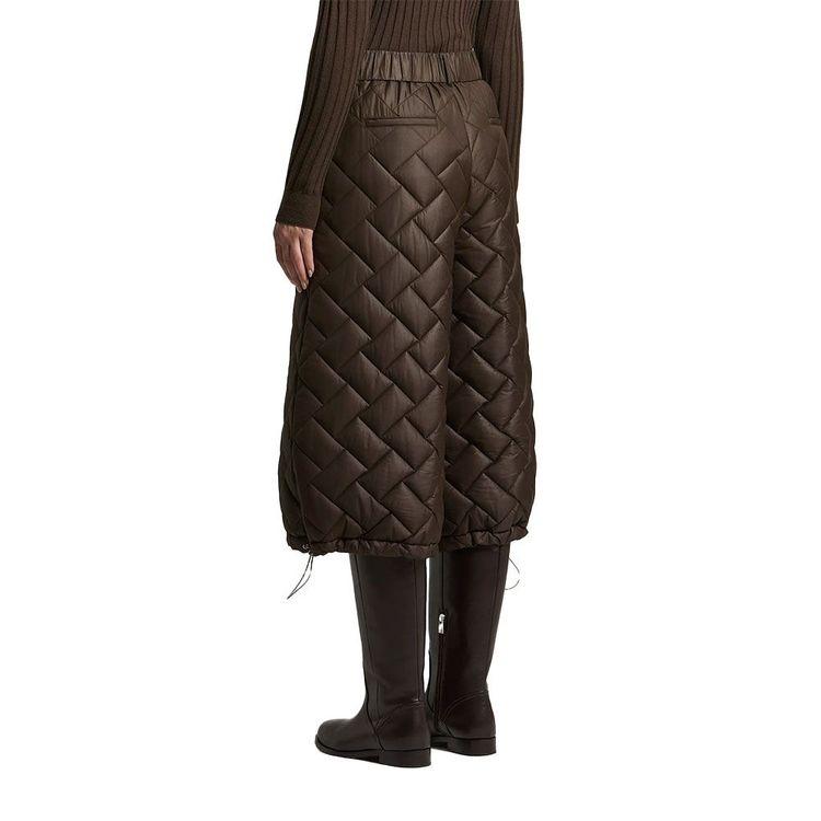 PESERICO braon ženske štepane pantalone