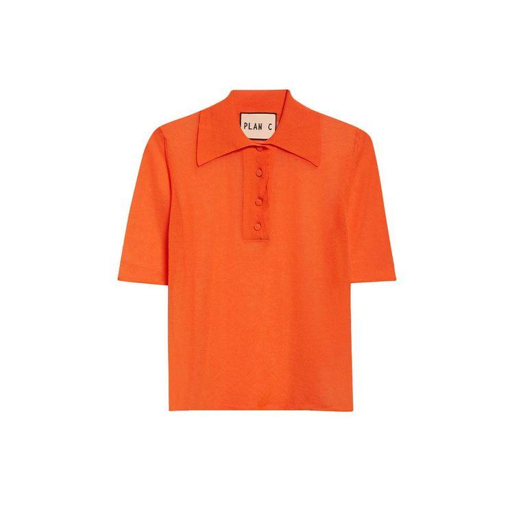 PLAN C naranžasta polo ženska majica