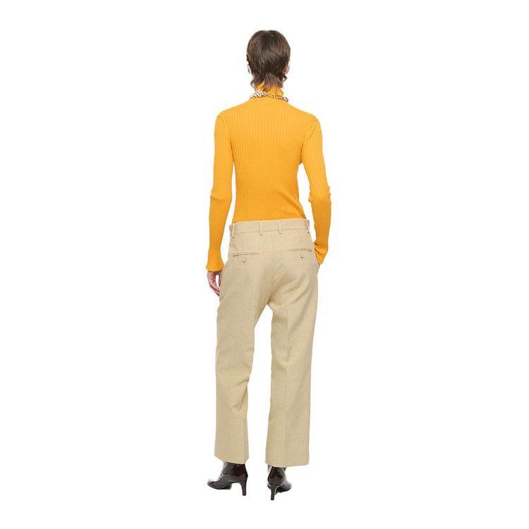 PLAN C bež ženske ravne pantalone