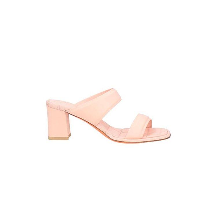 SANTONI roze ženske papuče na štiklu 