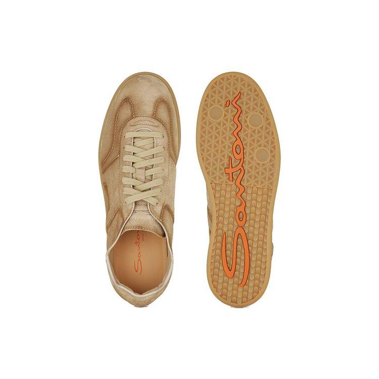 SANTONI Double Buckle Oly tamno bež muške patike