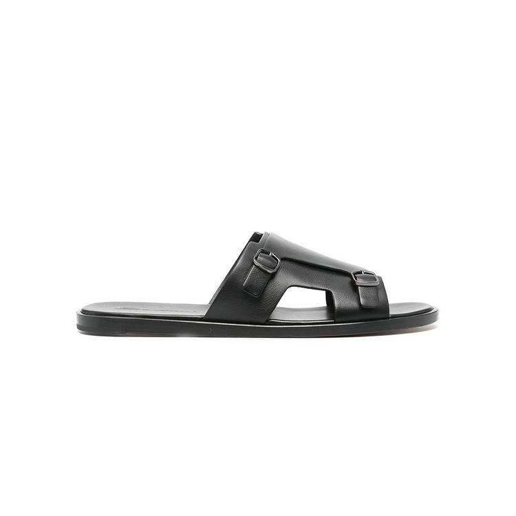 SANTONI Pacifico crne muške papuče