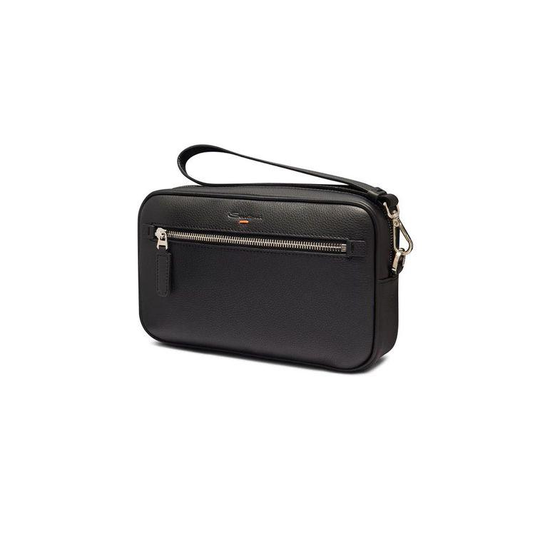 SANTONI crna muška torba