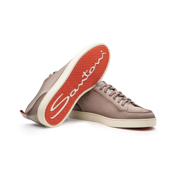 SANTONI braon muške patike od nabuk kože