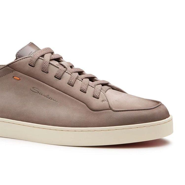 SANTONI braon muške patike od nabuk kože